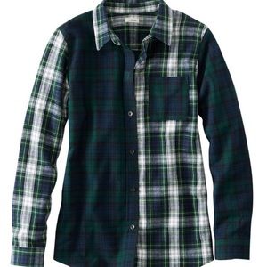 NWT L.L.Bean Scotch Plaid Flannel Shirt